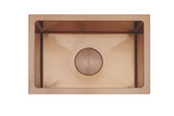 New Burnished Copper stainless steel kitchen sink R10 hand made pantry 450*300 mm