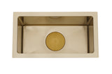 New Burnished brushed Brass Gold stainless steel kitchen sink R10 hand made pantry