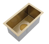 New Burnished brushed Brass Gold stainless steel kitchen sink R10 hand made pantry