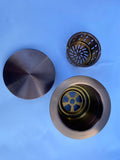 Burnished Rose Gold Copper stainless steel Single Round bowl kitchen sink trough 420mm
