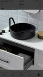 2021 Matte White Round 360 mm Dia top counter basin porcelain sink