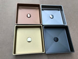 Ultra Modern burnished rose gold brass gold gunmetal black stainless steel basin