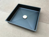 Ultra Modern burnished rose gold brass gold gunmetal black stainless steel basin