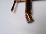 Round Gloss rose gold copper  Bidet Mixer Tap Faucet Adjustable Aerator