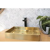 Burnished rose gold copper brass gold bench top mount basin sink