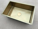 Burnished Brass Gold Black Copper stainless steel single kitchen sink hand made