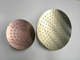 Rose gold copper shower head ONLY  200 mm 250mm round 300 mm dia no arm no mixer