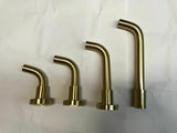 Cross Brushed Brushed gold hot cold Cross 1/4 turn wall tap faucet spout 150 mm