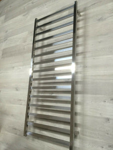 Chrome Polished Heated 304 stainless steel Towel Rack ladder rail 110 volt USA