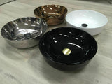 Gloss white square basin porcelain ceramic square 390*390*140 mm top counter