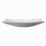 top mount white basin square slim style modern pick up only