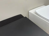 In Wall Concealed Cistern Toilet matte Gold matte Pan chrome rimless floor mount