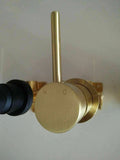 Handle down shower basin wall mixer tap polished rose gold copper  brass made