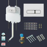 In Wall Concealed Cistern wall hung wall mount black Toilet suite buttons square