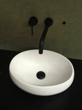 Porcelain white ceramic Round oval  Bowl Counter Top Basin Vanity SINK 410*310mm