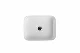 Modern gloss black basin porcelain ceramic square 500*390*140 mm top counter