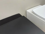 RIMLESS Toilet Suite BACK TO WALL FACED CLOSE COUPLED SOFT CLOSE Seat Black pan