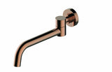 Cross Brushed Brushed gold hot cold Cross 1/4 turn wall tap faucet spout 150 mm