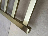 Brushed  Brass Gold Heated 304 s/steel Towel Rack 4 Bars hard wired AU standard