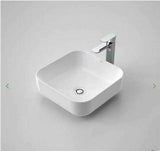 Gloss black square basin porcelain ceramic square 390*390*140 mm top counter