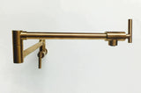 Matte Black Brushed Gold Nickel Copper Chrome wall mount fold-able pot filler tap cook top colors available