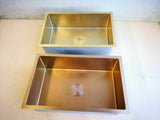 Burnished Rose Gold Copper stainless steel double bowl kitchen sink hand made 1.5 mm