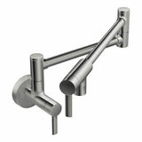 Matte Black Brushed Gold Nickel Copper Chrome wall mount fold-able pot filler tap cook top colors available