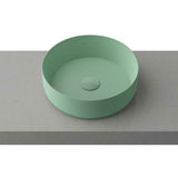 Matte Gold Round 360 mm on top counter basin porcelain sink