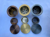 Single Burnished brushed gold copper stainless steel kitchen sink hand trough 450*450 mm