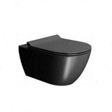 In Wall Concealed Cistern wall hung wall mount black Toilet suite buttons square