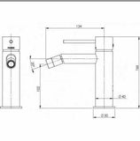 Round Matte Black Bidet Mixer Tap Faucet Adjustable Aerator bench top mount 2023