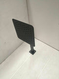 New Black shower head 200 mm wall ceiling arm WELS watermark no mixer