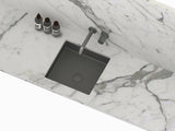 Brushed stainless steel under mount drop in insert wash basin sink hand made PVD