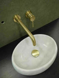 New Shower Bath basin Burnished brass gold  wall mixer tap faucet WELS watermark
