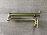 Matte Black Brushed Gold Nickel Copper Chrome wall mount fold-able pot filler tap cook top colors available