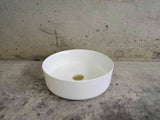 NEW Gloss white Round 360 mm Dia on top counter basin porcelain sink slim edge