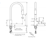 Brass Gold solid stainless steel kitchen mixer pull out spray function NO LEAD