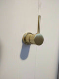 Burnished Brass gold shower head set 200 mm DIA round wall ceiling arm handle up