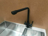 Matte Black stainless steel kitchen mixer tap 3 way pure filter NO LEAD