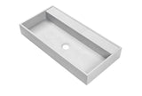 Ultra Modern concrete cement wash basin counter top Matt Dark Grey Classic Wall basin 800 mm 2022