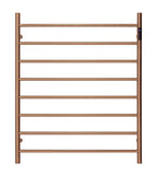 2023 Brushed Rose Gold Copper stainless steel Heated Towel Rail rack Round AU 1000*850mm Timer