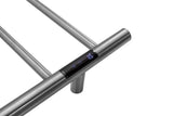 1200mm Matte Black Electric Heated Towel Rail | 8-Bar Round Timer | Australian Standard