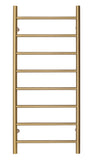 Brushed Brass Gold stainless steel Heated Towel Rail rack Round AU 1000*850mm No Timer