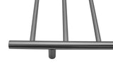 2023 Brushed Gunmetal stainless steel NON Heated Towel Rail rack Round AU 650*620mm
