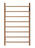 Brushed Rose Gold Copper stainless steel Heated Towel Rail rack Round AU 1000*620mm Timer