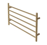 Brushed Brass Gold stainless steel Heated Towel Rail rack Round AU 510*850mm No Timer