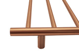 Brushed Rose Gold Copper stainless steel Heated Towel Rail rack Round AU 510*850mm Timer