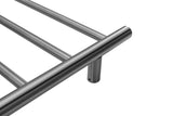Brushed Nickel stainless steel Heated Towel Rail rack Round AU 650*620mm Timer