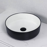 2021 Matte White Round 360 mm Dia top counter basin porcelain sink