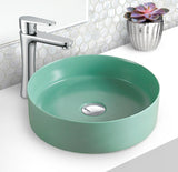 2024 Matte Pink matte white etc Round 360 mm Dia top counter basin porcelain sink